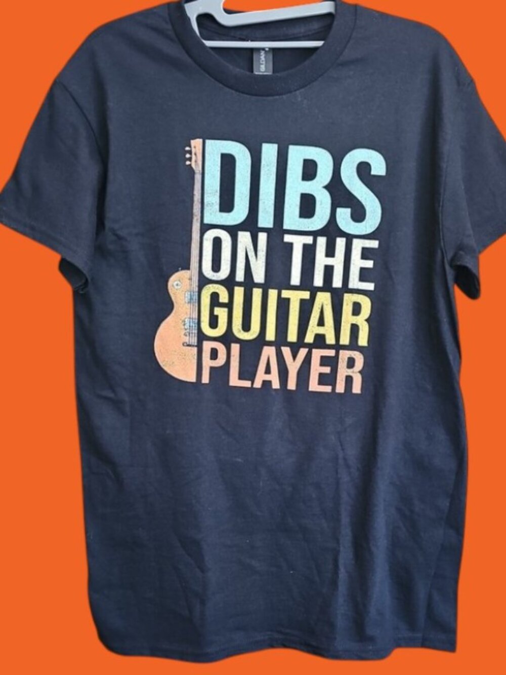 "Dibs on the Guitar Player" Loose Fit Graphic Tee